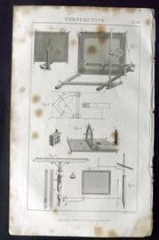 Good 1813 Antique Print. Perspective 137