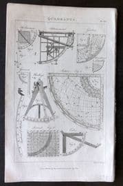 Good 1813 Antique Print. Quadrants 147
