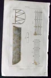 Good 1813 Antique Print. Ship 160