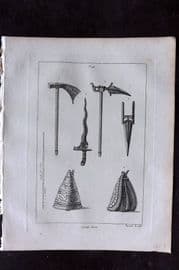 Grose 1801 Antique Military Print. Asiatic Arms 56