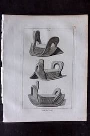 Grose 1801 Antique Military Print. Asiatic Pack Saddle 56