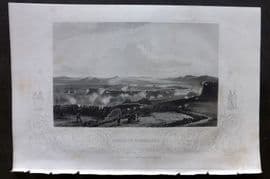 H. Tyrrell 1858 Antique Print. Attack of Bomarsund, Crimean War