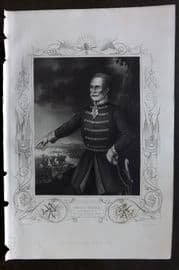H. Tyrrell 1858 Antique Print. Omar Pasha, Turkish Commander