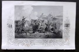 H. Tyrrell 1858 Antique Print. The Battle of Inkermann, Crimean War