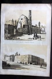 Herdman - Liverpool 1856 Folio Print. Pottery, Shaw's Brow. Borough Gaol