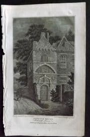 Hughson 1805 Antique Print. Aldgate House, Bethnall Green, London