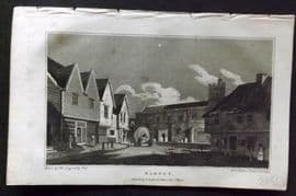 Hughson 1805 Antique Print. Barnet, London