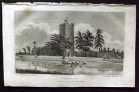 Hughson 1805 Antique Print. Broxbourne, Hertfordshire