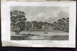 Hughson 1805 Antique Print. Bush Hill, Enfield London