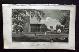 Hughson 1805 Antique Print. Edgware, London