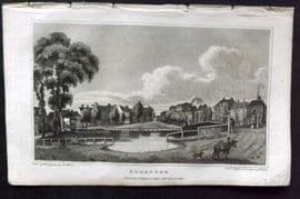 Hughson 1805 Antique Print. Edmonton, London