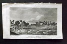 Hughson 1805 Antique Print. Enfield Wash, London