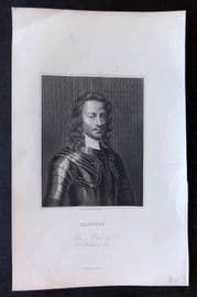 Hume C1850 Antique Porttrait Print. Hampden