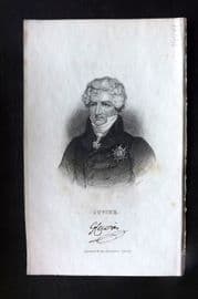 Jardine 1834 Antique Print. Baron Cuvier