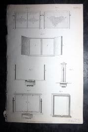 Jardine 1843 Antique Print. Mr Dunbar's Experimental Hive 12