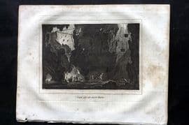 Kelly 1829 Antique Print. View of an Iron Mine