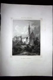 King Ludwig Album 1850's LG Folio Print. Altotting in Upper Bavaria, Germany