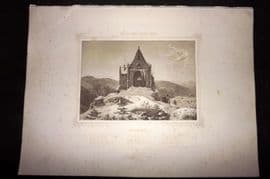 King Ludwig Album 1850's LG Folio Print. Ice Chapel, Watzmann, Germany Alps