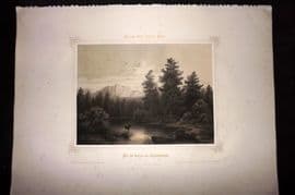 King Ludwig Album 1850's LG Folio Print. River Gosau, Salkammergut, Austria