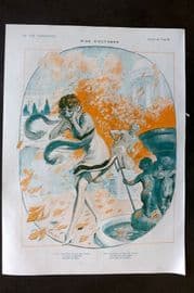 La Via Parisienne 1917 Art Deco Print. Bise d'Octobre by Vald'Es