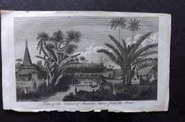 Labillardiere 1800 Print. View of the Island of Bourou, Indonesia East Indies