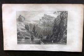 Ladies' Cabinet 1834 Antique Print. Chedder Cliffs, Somerset