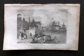 Ladies' Cabinet 1834 Antique Print. Venice, Italy