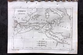 Levasseur 1838 Antique Map. Afrique ancienne. Ancient Africa
