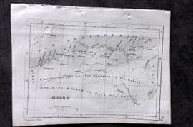 Levasseur 1838 Antique Map. Algerie. Algeria