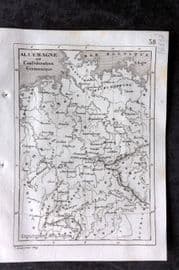 Levasseur 1838 Antique Map. Allemagne ou Confederation Germanique. Germany