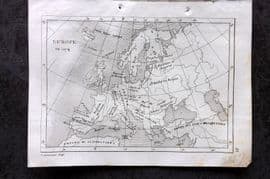 Levasseur 1838 Antique Map. Europe avant les croisades. Crusades 1074