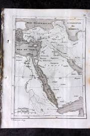 Levasseur 1838 Antique Map. Geographie des hebreux. Hebrew Judaica Map