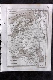 Levasseur 1838 Antique Map. Russie d'Europe. Russia in Europe