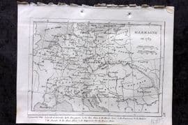 Levasseur 1838 Map. Allemagne en au commencement de la revolution francaise