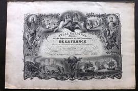 Levasseur 1852 Atlas National Illustre Title Page