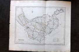 Lewis (Pub) 1842 British County Map. Cheshire