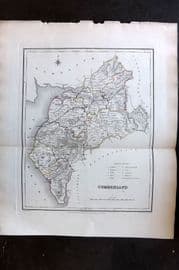 Lewis (Pub) 1842 British County Map. Cumberland
