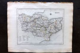 Lewis (Pub) 1842 British County Map. Kent