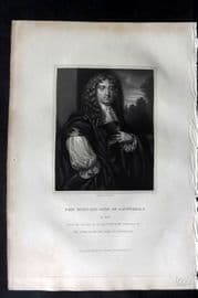 Lodge 1832 Antique Portrait Print. John Maitland, Duke of Lauderdale