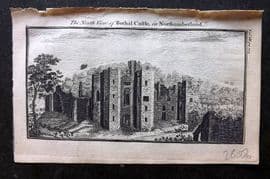 Newbery (Pub) 1770 Antique Print. Bothal Castle, Northumberland
