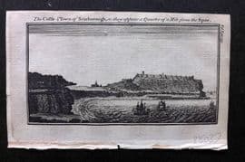 Newbery (Pub) 1770 Antique Print. Castle & Town of Scarborough. Ships