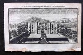 Newbery (Pub) 1770 Antique Print. Chillingham Castle, Northumberland