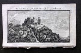 Newbery (Pub) 1770 Antique Print. Harlech Castle, Merioneth, Wales