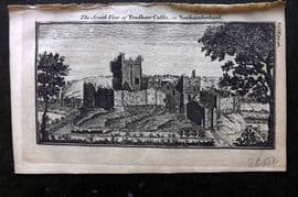 Newbery (Pub) 1770 Antique Print. Prudhow Castle, Northumberland