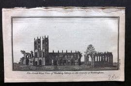 Newbery (Pub) 1770 Antique Print. Worksop Abbey, Nottinghamshire