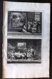 Picart 1728 Folio Antique Print. Banians Ceremonies, India