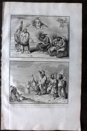 Picart 1728 Folio Antique Print. Charlatans, China