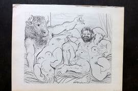 Picasso Vollard 1956 Drinking Minotaur and Sculptor with Two Models 85