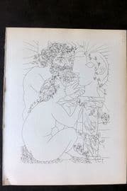 Picasso Vollard 1956 Print. Sculptor & Model Seated before a Sculptured Head 39