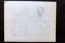 Picasso Vollard 1956 Sculptor, Reclining Model and Sculptor of a Horse 55
